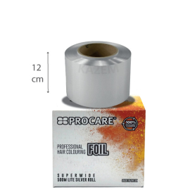 PROCARE LITE SILVER SUPERWIDE HAIR FOIL ROLL 120MM X 500MTR KAZEM